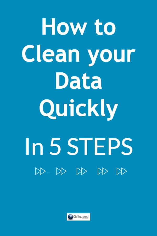 Hate data cleaning? Learn the 5 steps to get your data clean and ready for analysis quickly #datatips #datacleaning #cleandata